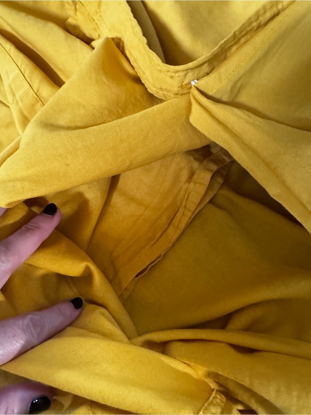 Madewell Mustard Button-Side Midi Skirt - Picture 4 of 8